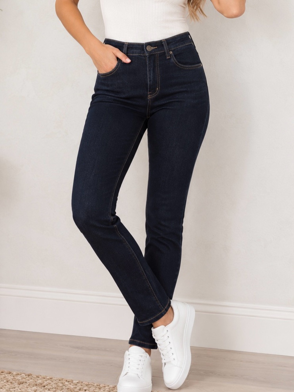 Michael Kors Izzy Skinny Jeans Women’s Size 4 Dark Indigo Stretch Denim